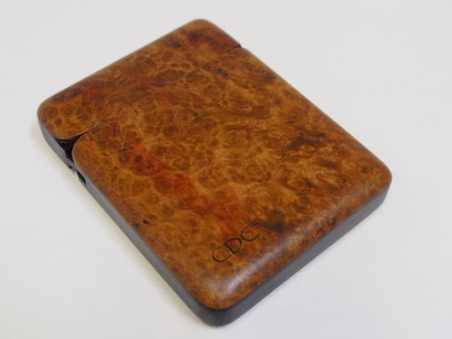 Custom Made Wood Wallet And Business Card Case