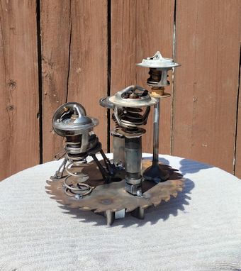 Custom Made Metal Art Thermostat Family