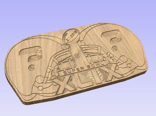 Custom Made Commemorative Engraved Super Bowl Cutting Board Gift