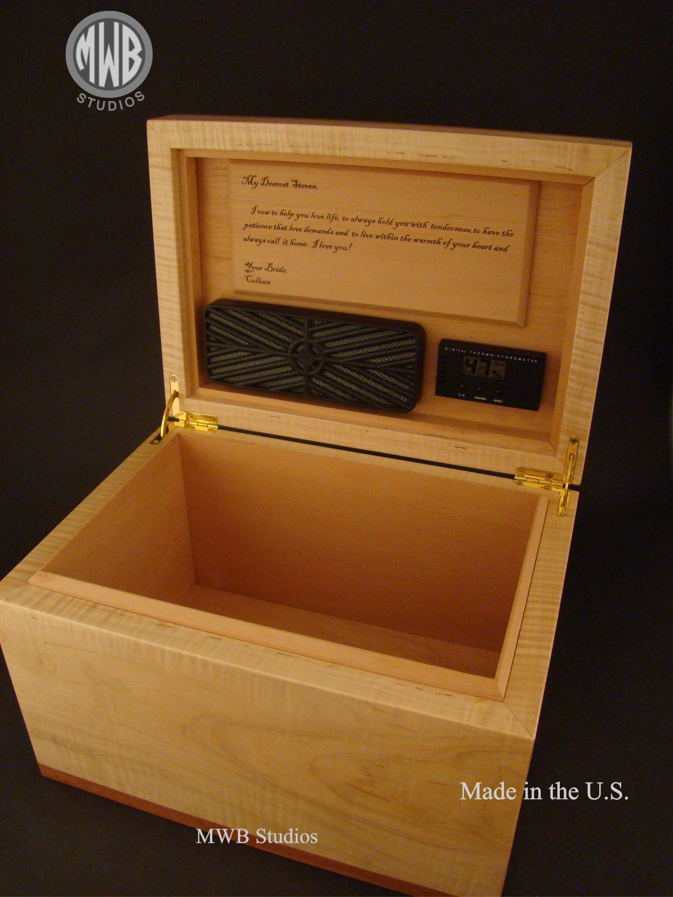 Hand Made Custom Built Humidor By Mwb Studios 