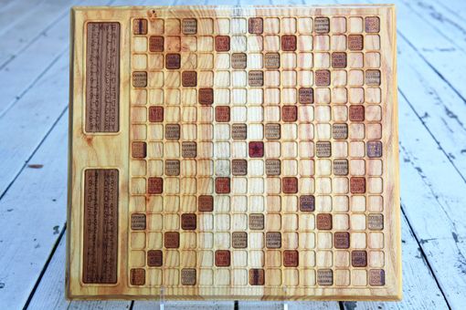 Custom Made Honey Locust Scrabble Board