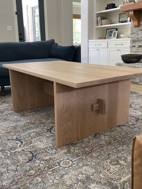 Custom Made Modern Coffee Table With Traditional Joinery