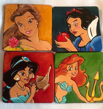 Custom Made Character Leather Coasters