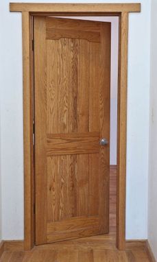 Custom Made Interior Craftsman, Pasadena, Green Bros. Style Oak Door