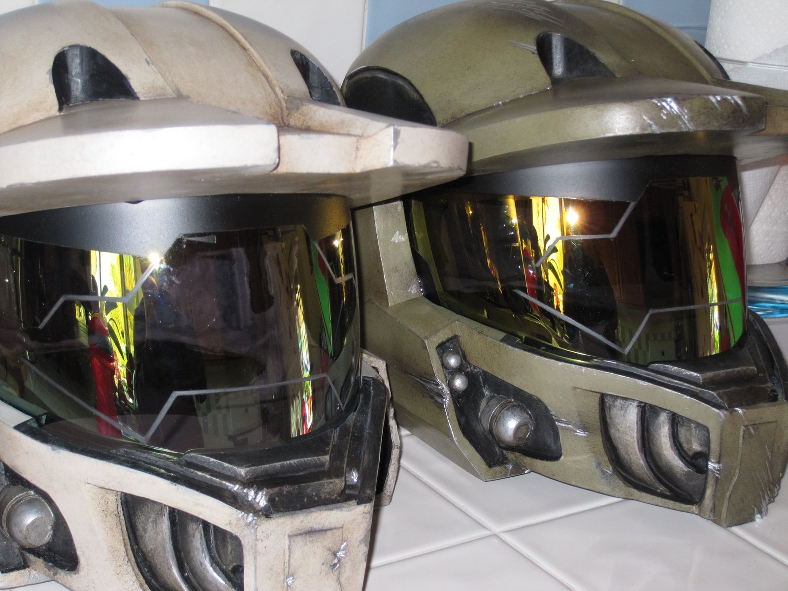 Hand Made Cosplay Halo Helmet by Neill Art Studios