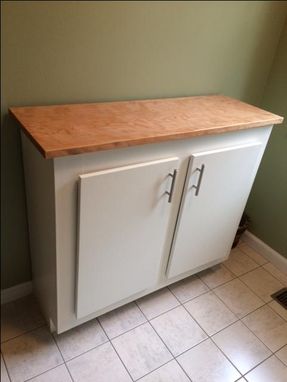 Custom Made Laundry Room Cabinet