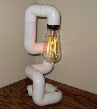 Custom Made Pvc Pipe Desk Lamp