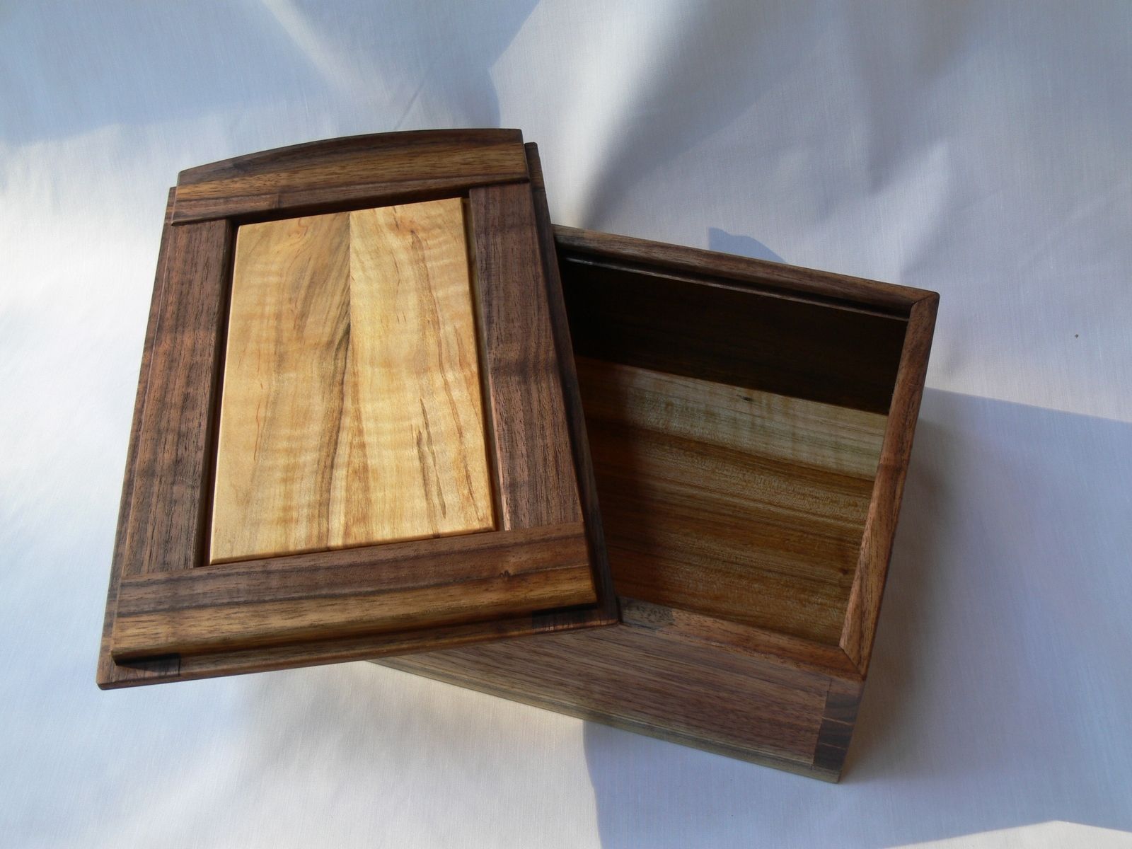 Handmade Dovetailed Walnut Box by Iron Door Castle Designs