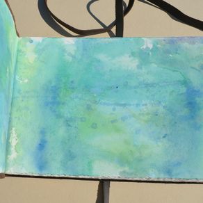 Hand Crafted Handmade Ostrich Hide Bound Journal African Safari Pocket