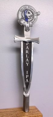 Custom Made Steel Pirate Dagger Tap Handle