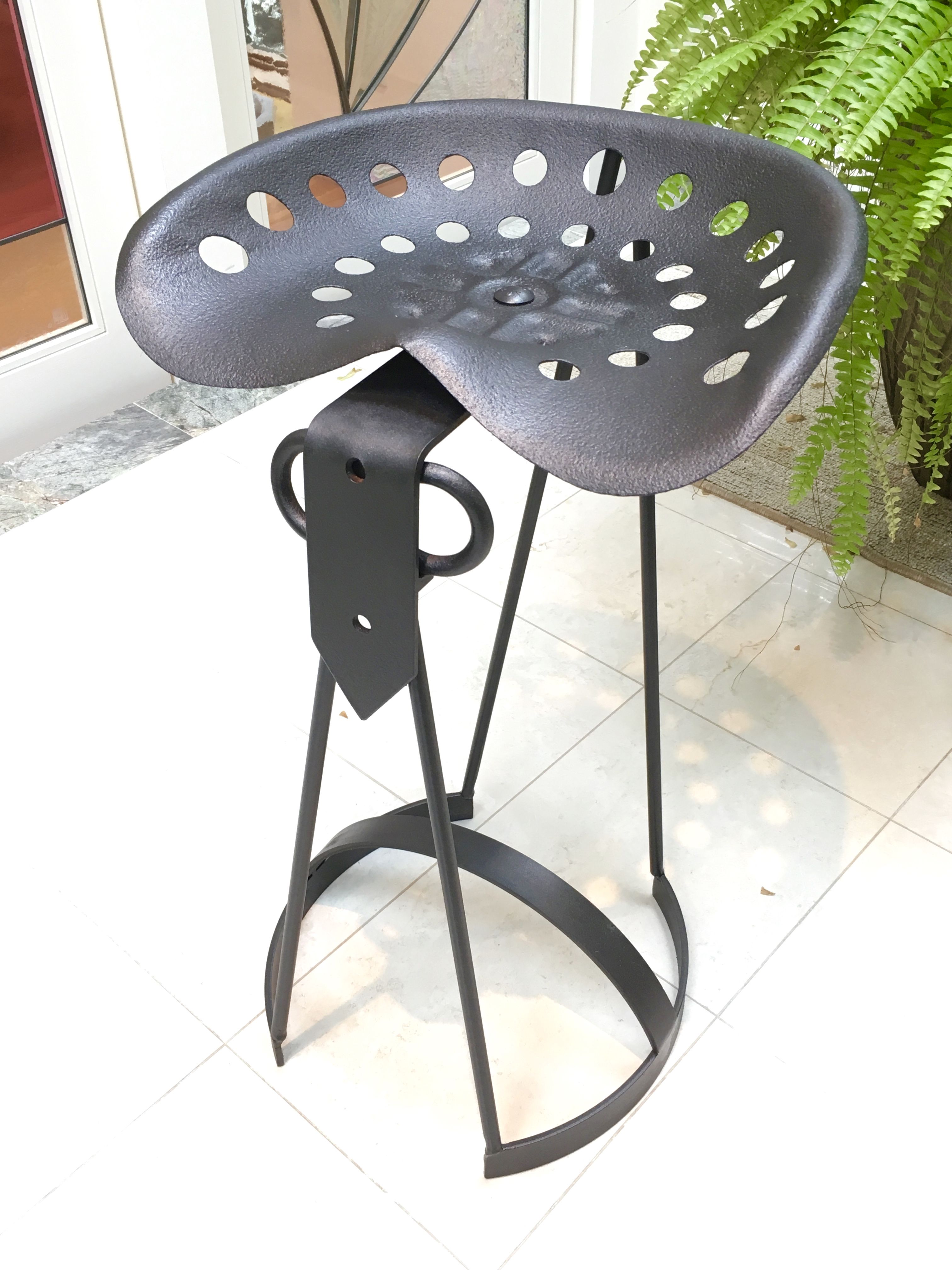 Custom TractorSeat Bar Stool by PeppercornStudio