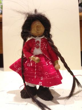 Custom Made Custom Wooden Head Bendy Doll, 5