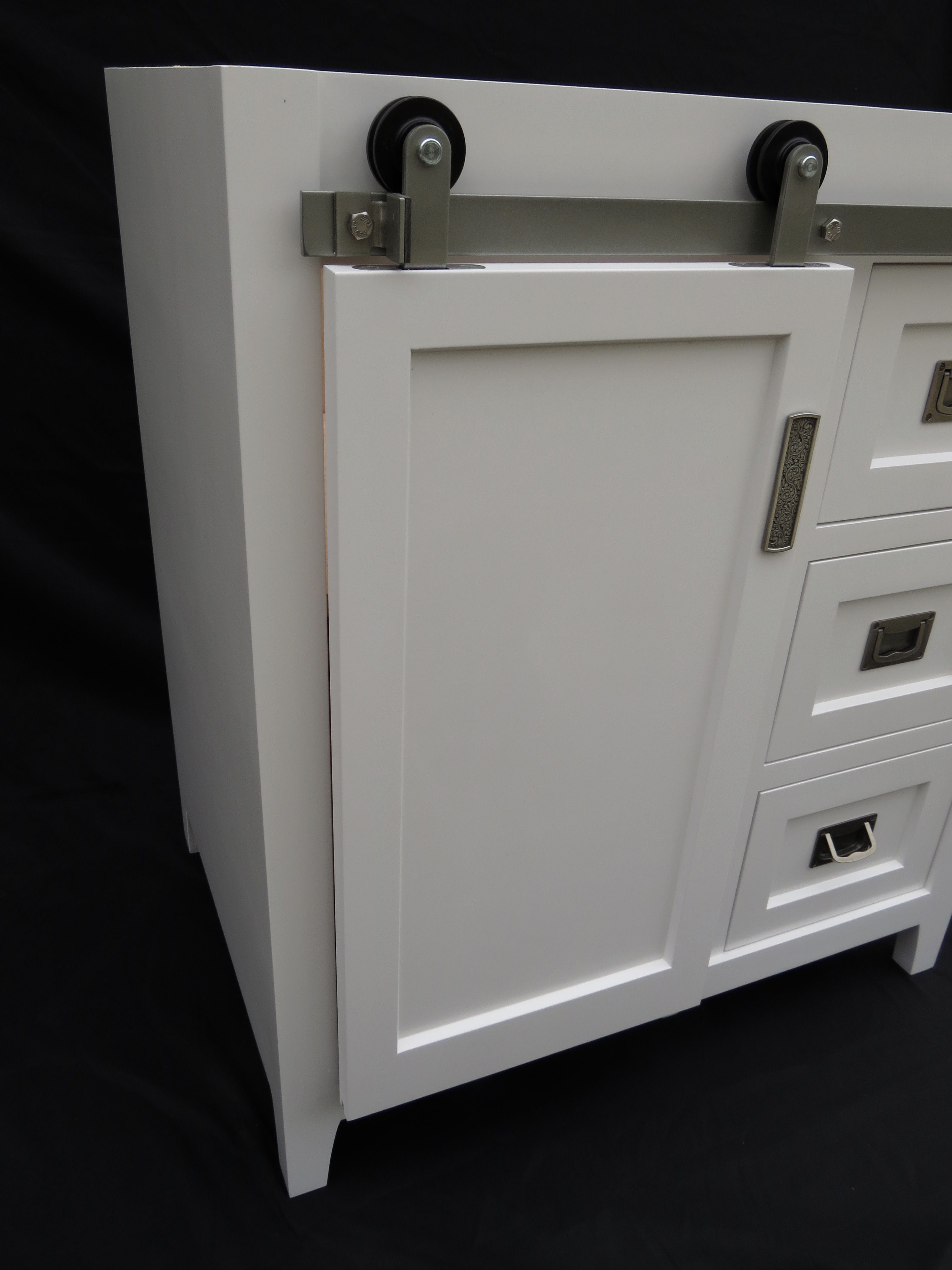 Handmade Barn Door Vanity by GluedUp Woodworking