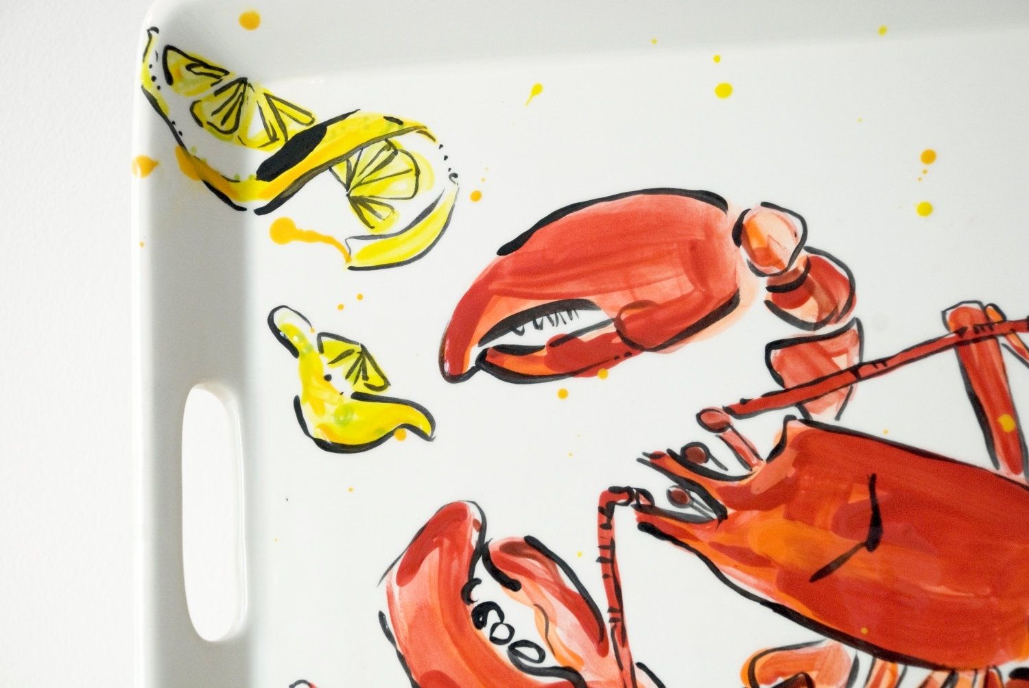 Custom Lobster Bake Serving Tray Beach House Summer Clam Bake