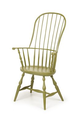 Custom Made Sack Back Windsor Chair With Tall Crest Rail