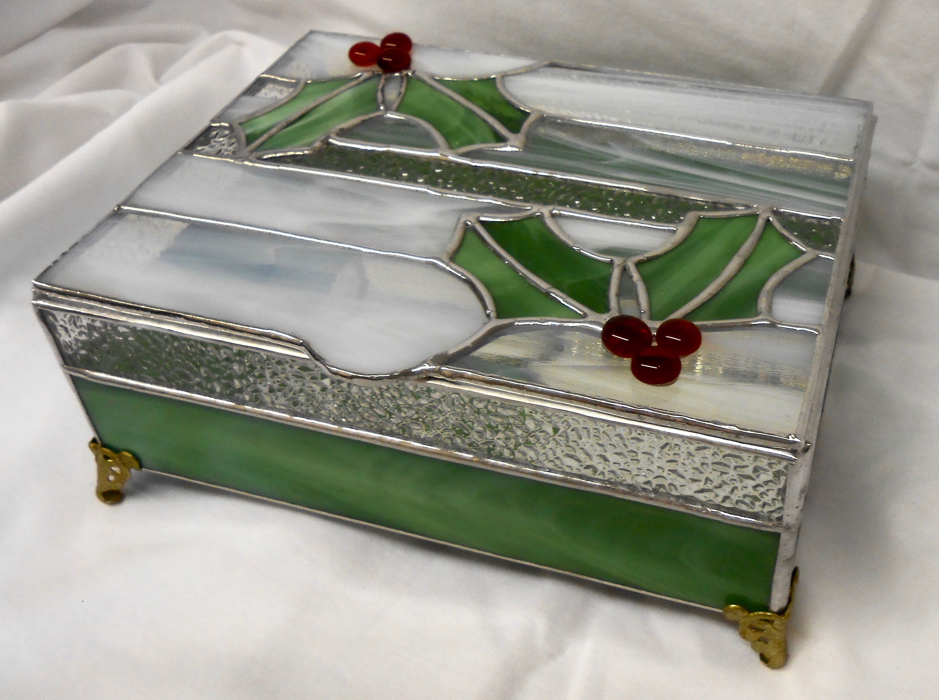 Buy Custom Christmas Themed Jewelry Box, made to order from Glassmagic