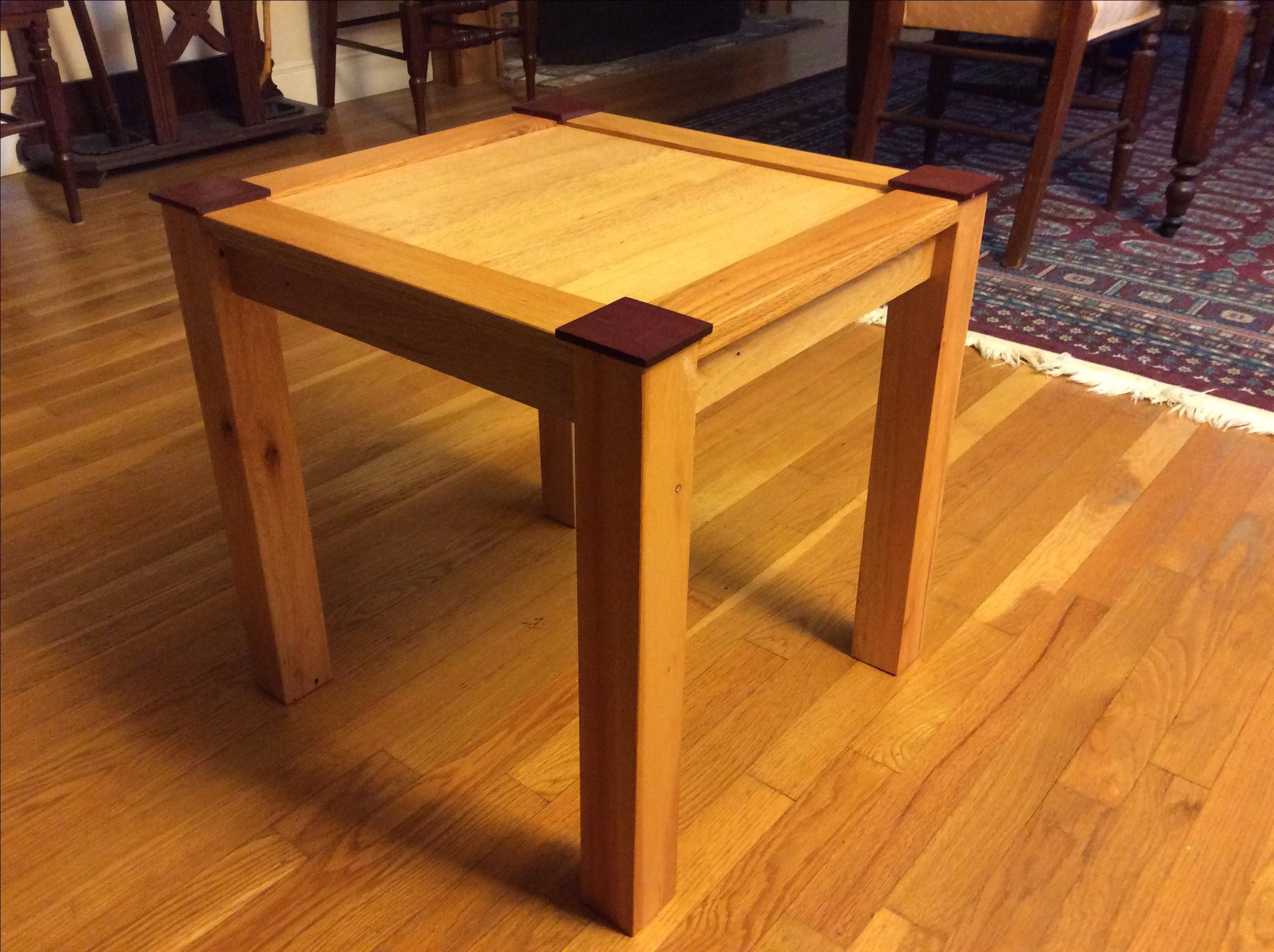 Buy Custom Made Repurposed Wooden End Table, made to order from