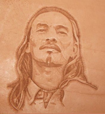 Custom Made Tooled Leather Portrait