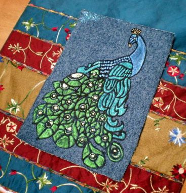 Custom Made Peacock Painting, Bird , Nature, Feathers,