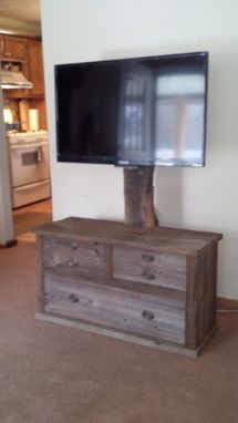 Custom Made Barn Wood Tv Stand