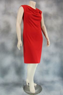 Custom Made Custom Draped Neckline Dress