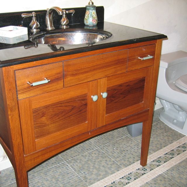 Hand Crafted Custom Teak Furniture Style Bathroom Vanity By Near Hand Crafted Custom Teak Furniture Style Bathroom Vanity By Near West Custommade
