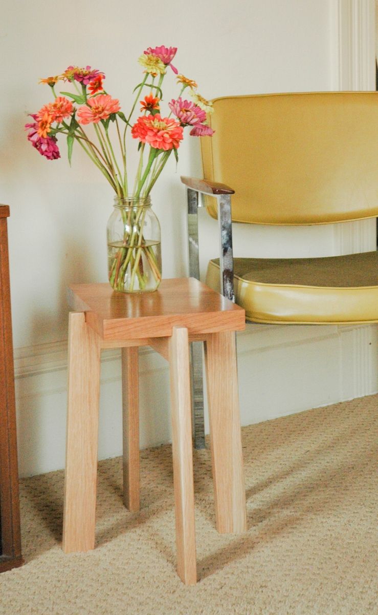 Hand Crafted Japanese Inspired Collapsible End Table by SAWN Custom