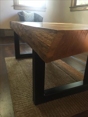 Custom Made Visible Edge Oak Coffee Table