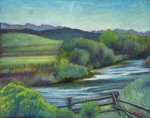 Custom Made Morning Beckons At The Bar Cross Ranch (Wyoming) - Fine Art Print On Stretched Canvas