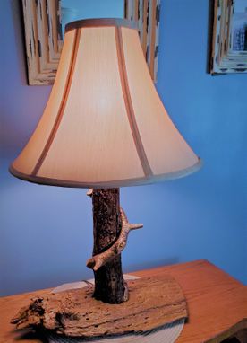 Custom Made Driftwood & Vine Table Lamp