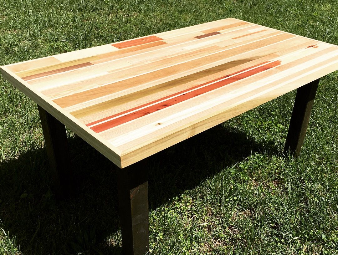 Custom Modern Rustic Dining Table by EdWood Custom Furniture