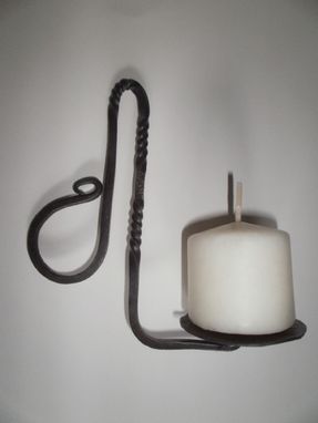 Custom Made Mason Jar With Hand Forged Candle Votive