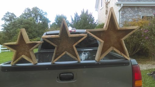 Custom Made Barnwood Star Lights Rustic