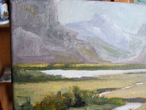 Custom Made Original Oil Landscape Mountain Painting