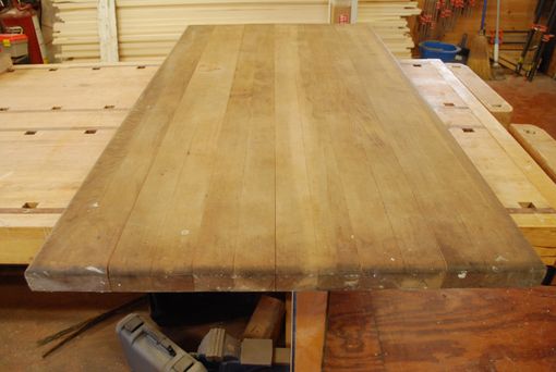 Custom Made A Table Using An Existing Butcher Block Top.
