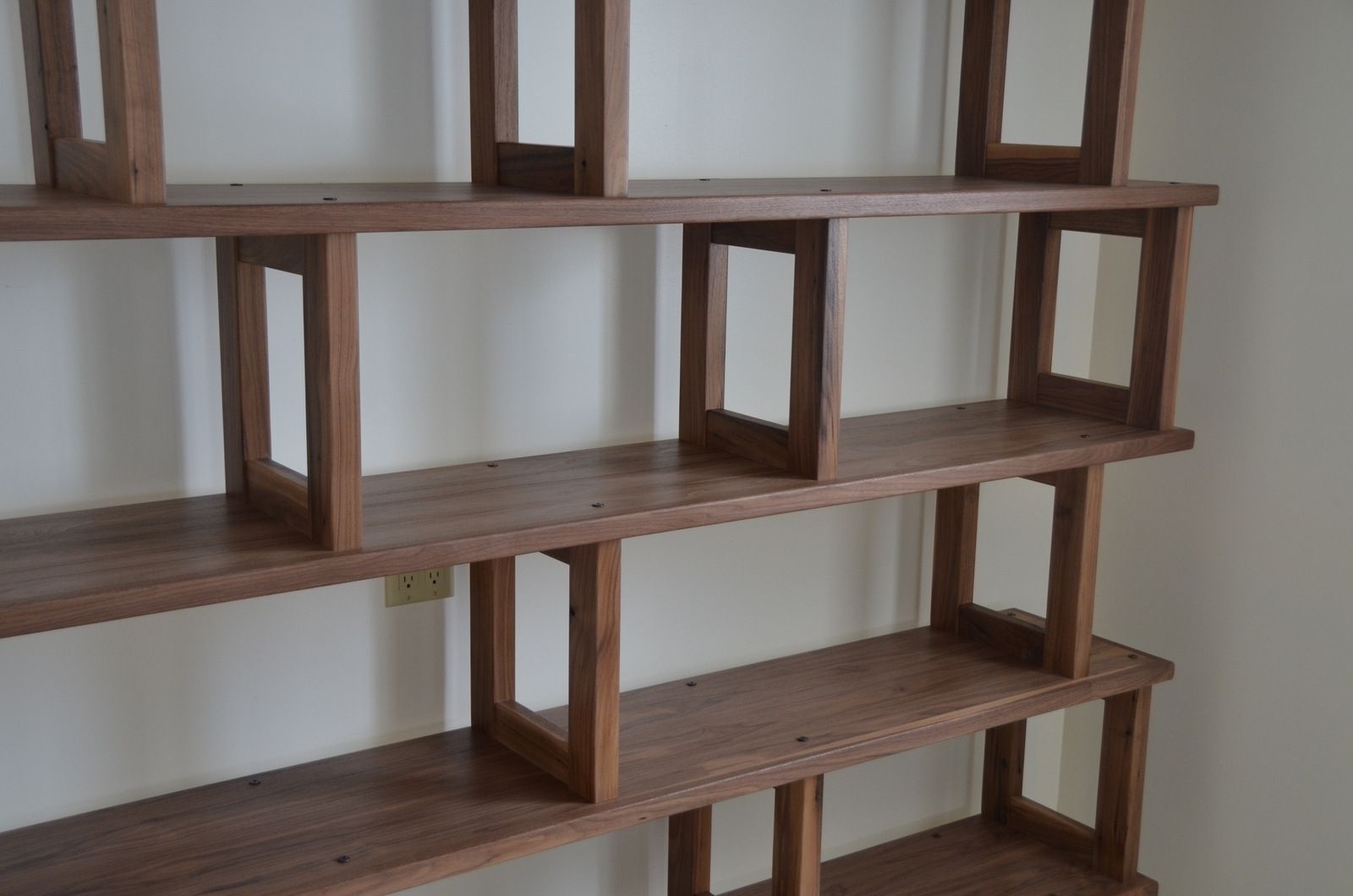Hand Crafted Walnut Bookcase, Modern And Modular by Packsaddle Road ...