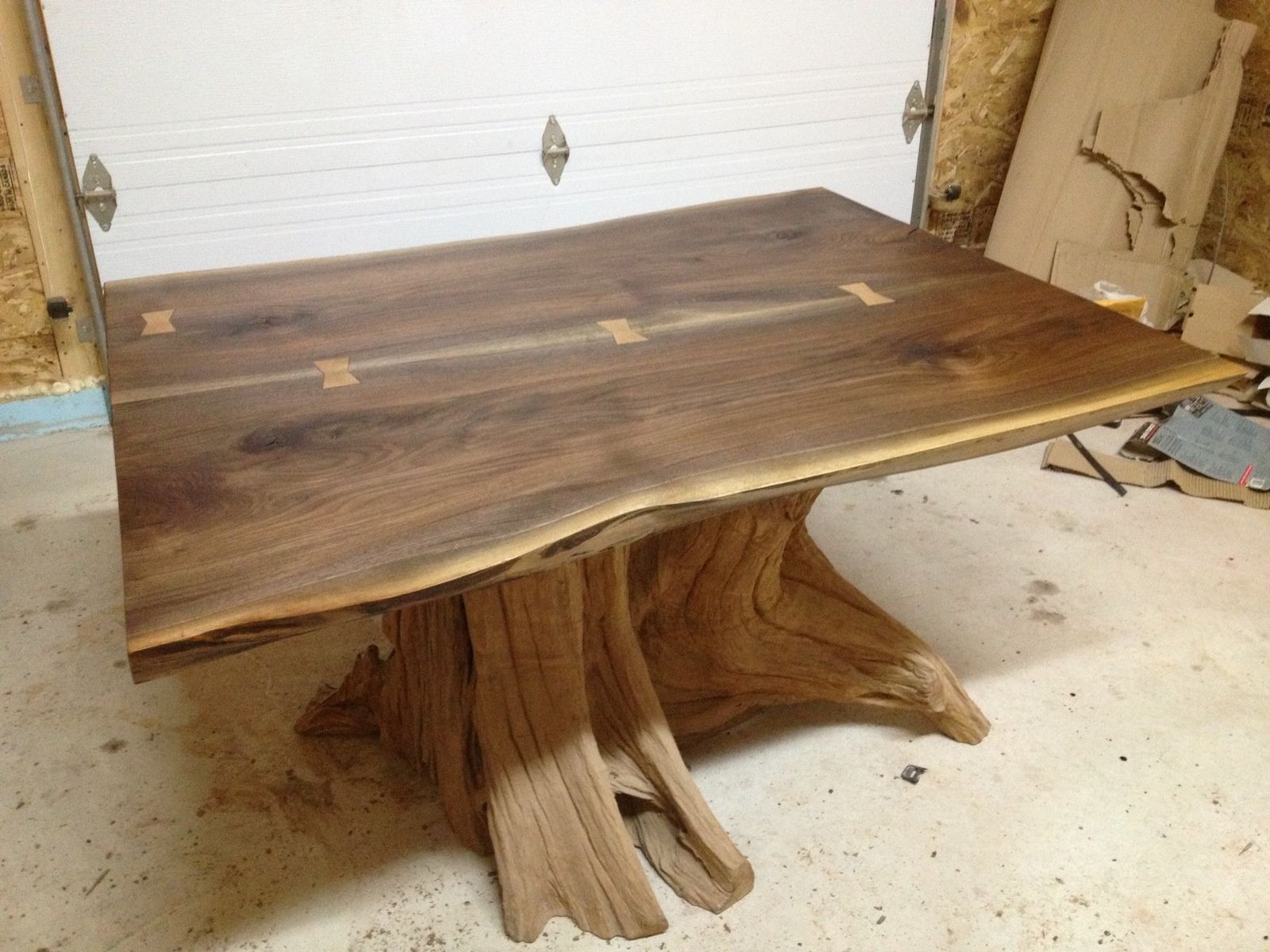 Hand Made Live Edge Black Walnut Dining Room Table By Bois