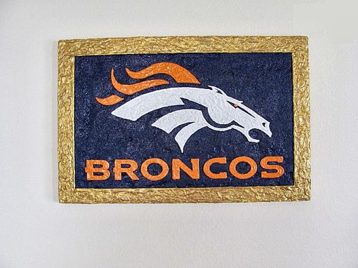 Custom Made Denver Broncos Logo - 3d Wall Art - Signage