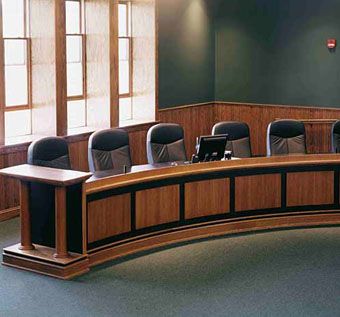 Custom Made Court Bench Counter Dais Podium