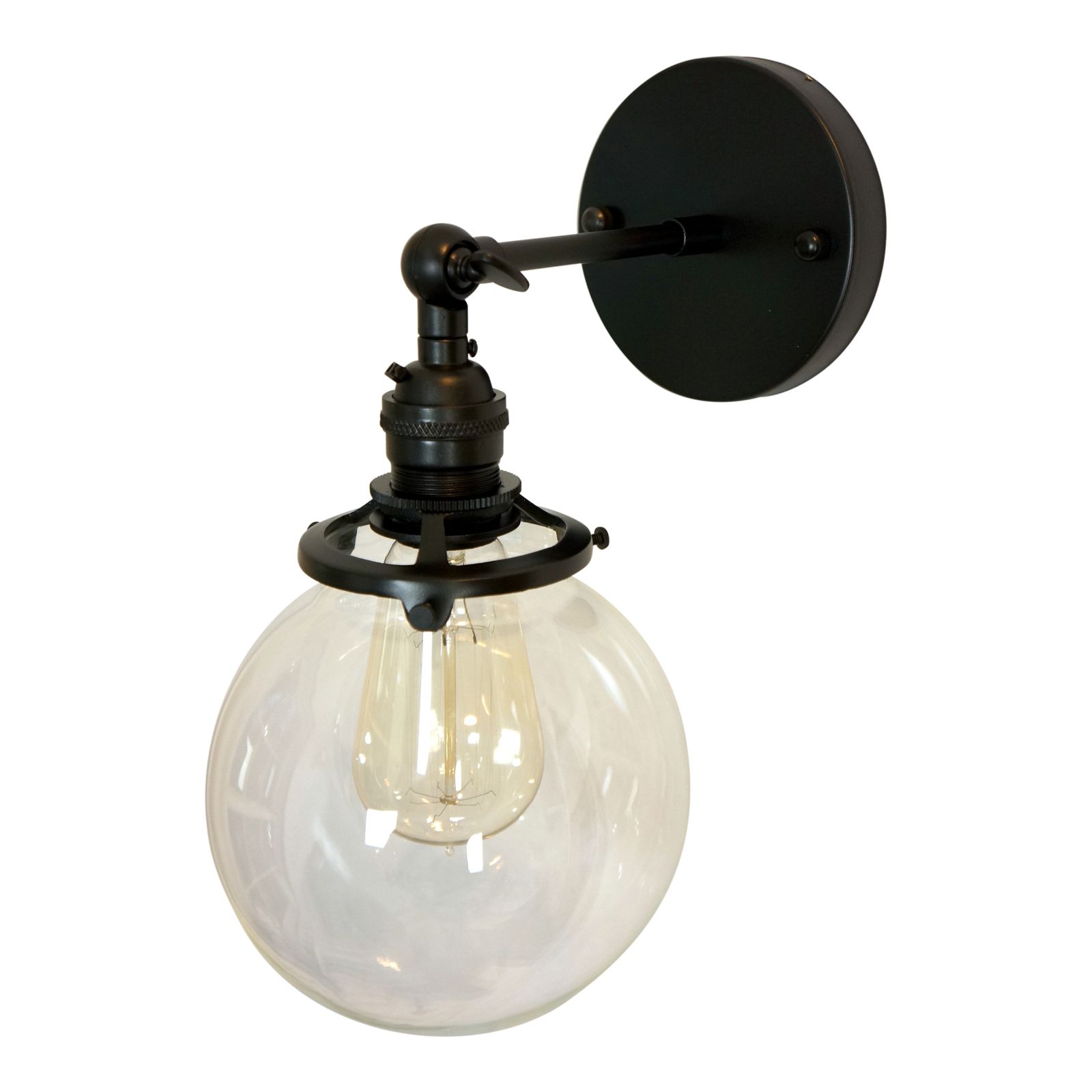 Buy Hand Made Gateway Ii Clear Globe Wall Sconce, made to order from Loft Essentials