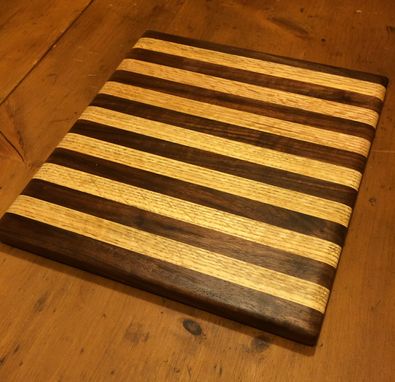 Custom Made Red Oak And Black Walnut Cutting Board