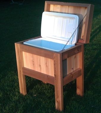 Custom Made Rustic Cooler Stand