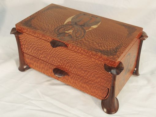 Custom Made Jewelry Box With Celtic Design