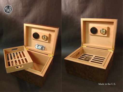 Custom Made Custom Inlaid Humidor  Hd50  With Free Shipping.