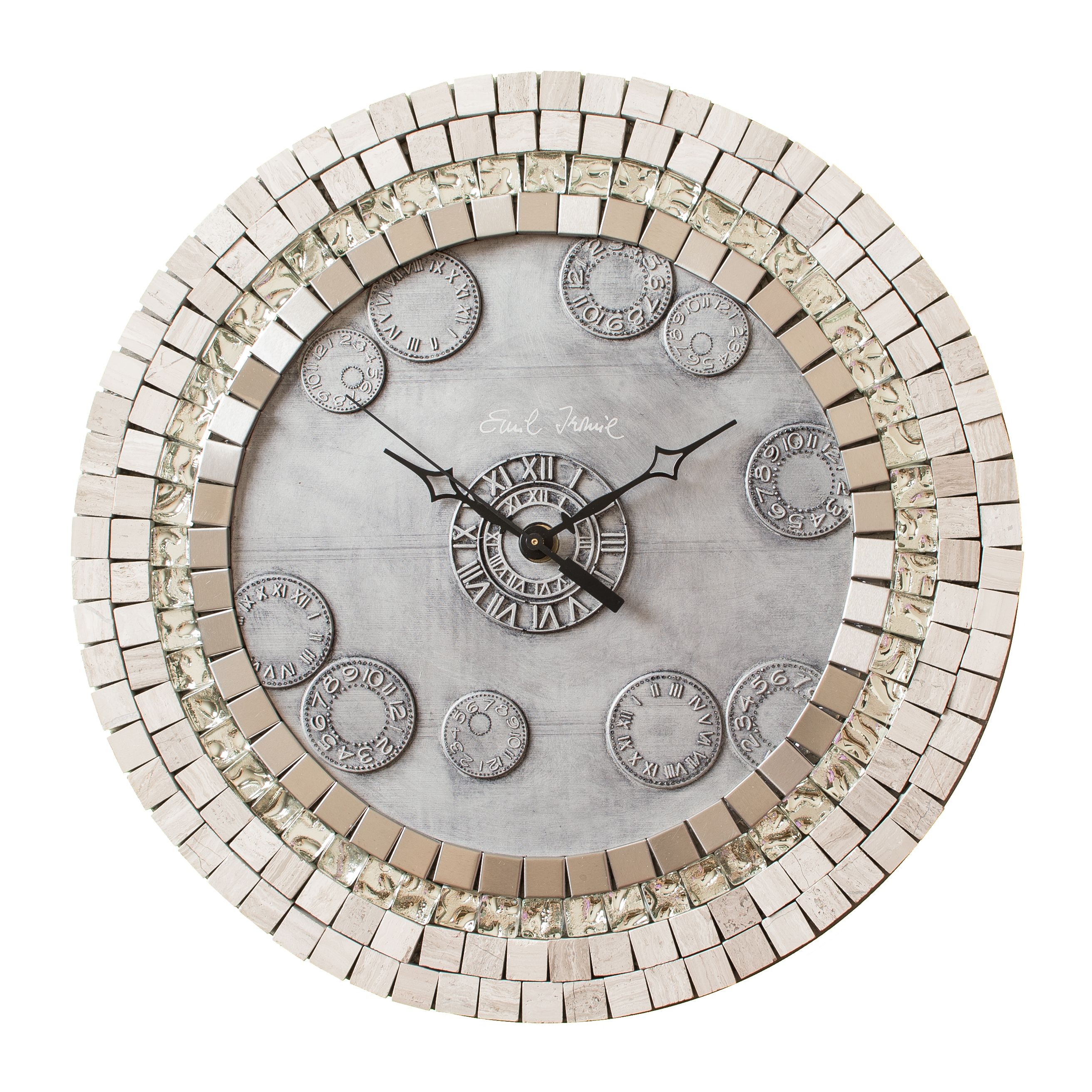 mosaic silent clock