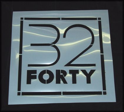 Custom Made Large Laser Cut Mylar Text Stencil