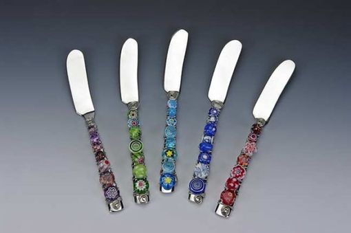 Custom Made Hand Beaded Spreader Knife