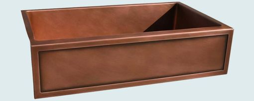 Custom Made Copper Sink With Framed Apron