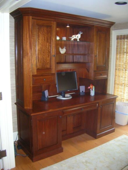 Custom Mahogany Computer Desk by Jeffrey Kimsey Carroll ...