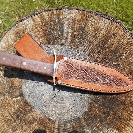 Handmade Celtic Knife Sheath by Alamo Custom Leather | CustomMade.com